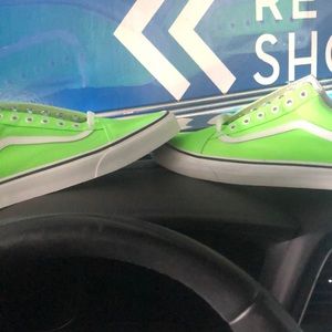 Size 12 Neon Green Mens Vans Old Skool